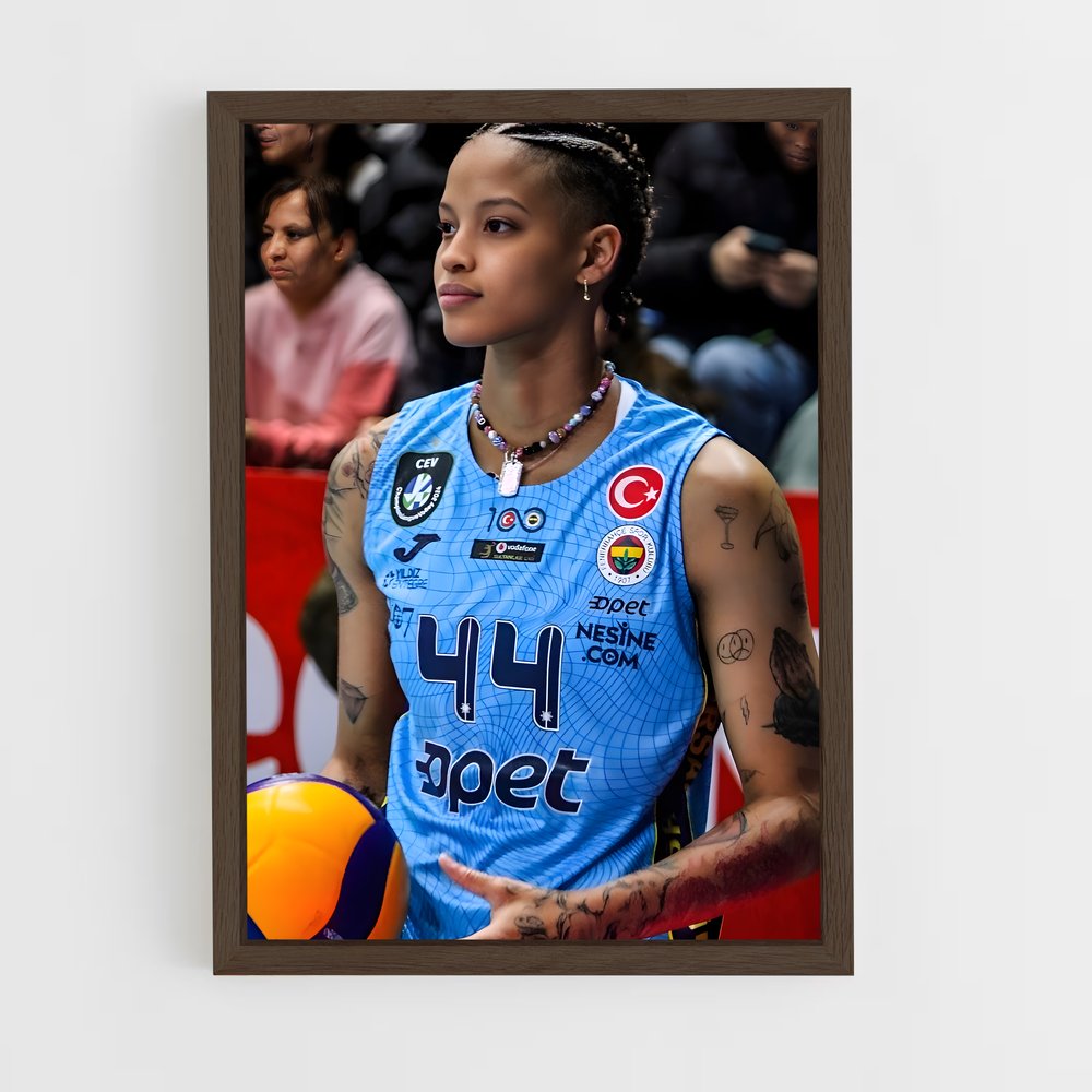 Poster La Maîtresse du Ballon – affiche Volleyball (vue 5)